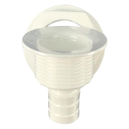 Superjock Straight Barbed All Purpose Drain, White SU2665591